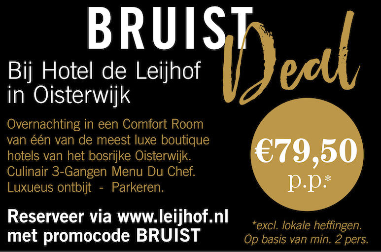 Verblijf in Hotel de Leijhof Oisterwijk met deze Bruist Deal.