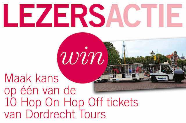 Maak kans op één van de 10 Hop On Hop Off tickets van Dordrecht Tours.