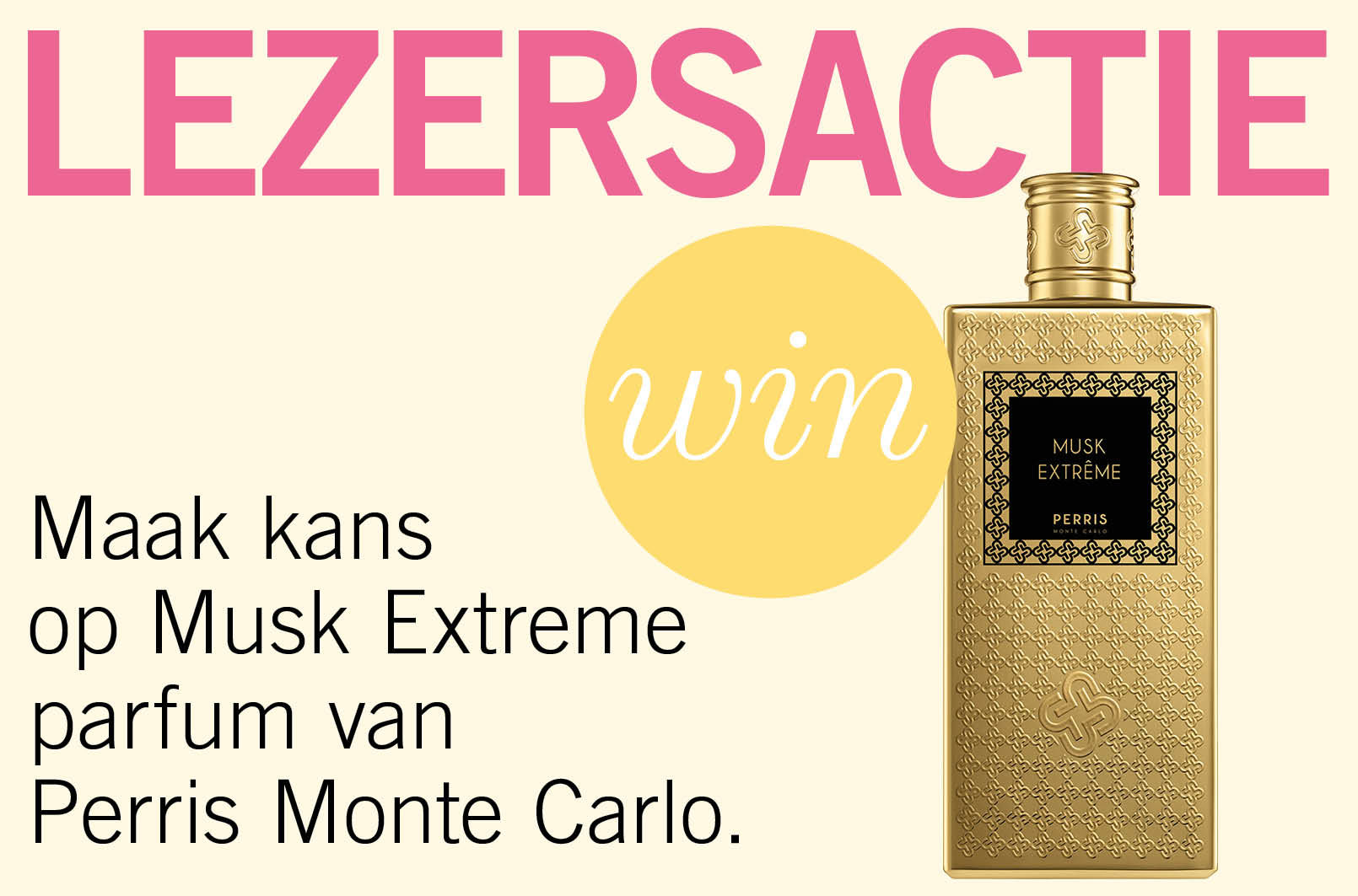 Maak kans op Musk Extreme parfum van Perris Monte Carlo